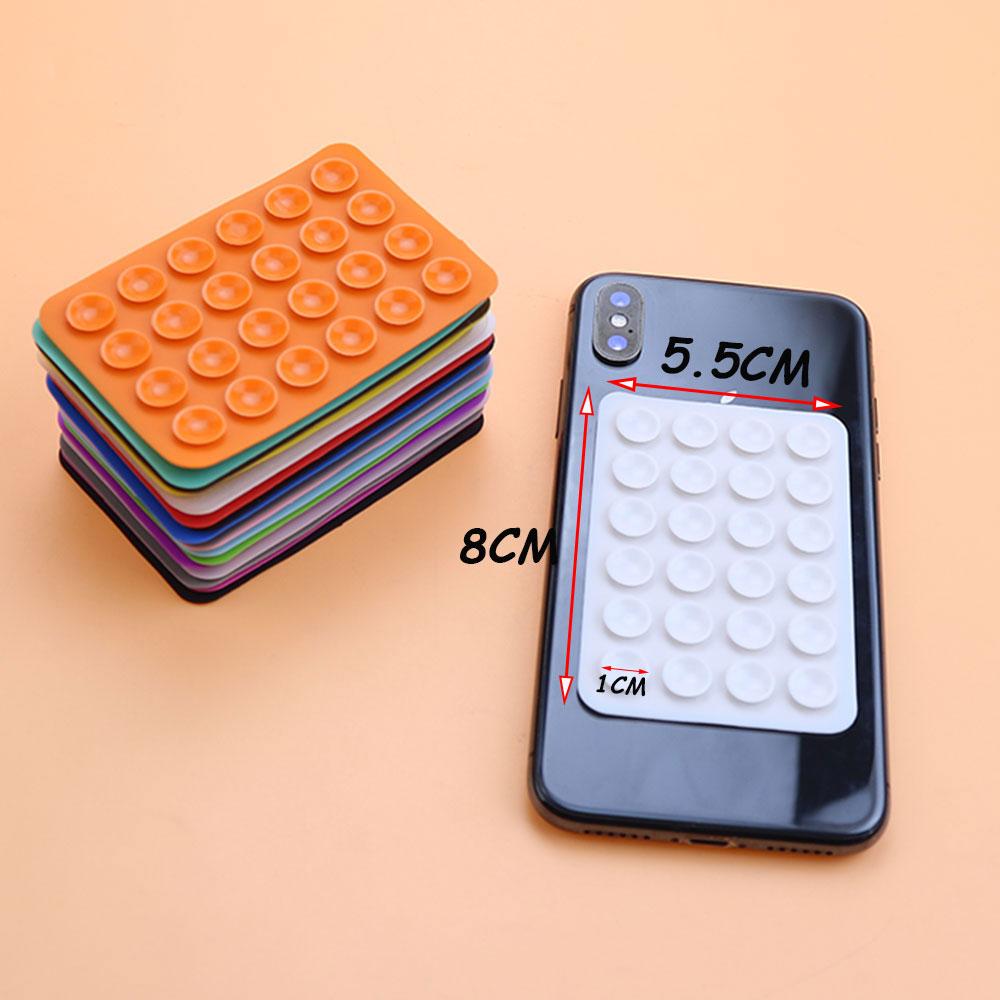 2pcsThickened Silicone Suction Cup 24Square Suction Cups Mobile Phone Tablet Luggage Suction Cup Universal Strong Adhesive Stand