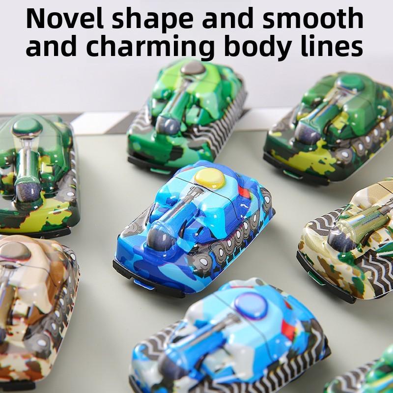 Simulation Mini Inertia Colorful Tank Children Toys For Kids Playroom