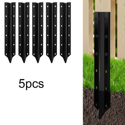 5 Pieces Fence Post Repair Stakes Heavy Duty Double Strong Replace Sturdy Easy Use Practical