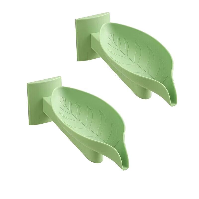 LIEI Leaf Suction Cup Drain Soap Holder