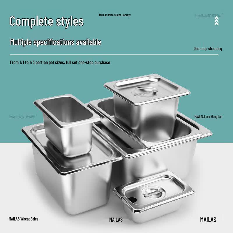 Mailangs 201 Stainless Steel Gastronorm Buffet Pan