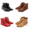 Stivali Uomo Rinascimento Cosplay Allacciatura Medievale Pirata Scarpe Piatte Legate Costume Festa Halloween Stile Pelle Retrò Stivaletto alla Caviglia
