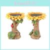 Delightful Polyresin Sunflower Bird Bath Perfect For Adding A Touch Of Nature To Your Garden