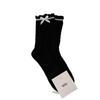 Sweet Girl Bow Boneless Socks Spring and Summer Gentle Ballet Style Stockings Bubble Mouth Pile Socks
