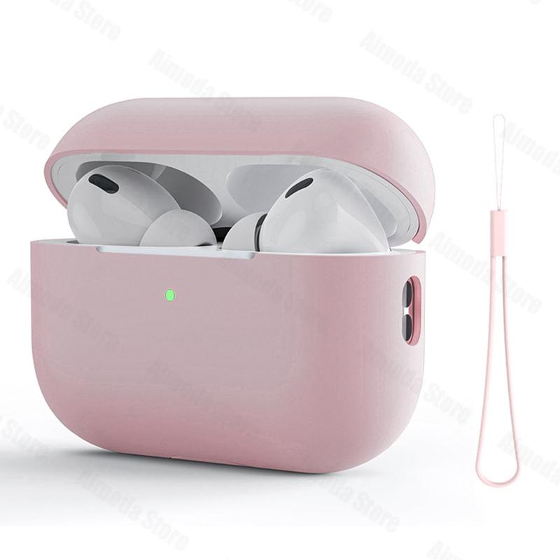 Case For Airpods Pro 2 Silicone Solid Wireless Headphone Cover For Apple Air Pod Pro2 2nd Generation Protective Shell