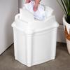 Plastic waste bin, white, 5 l