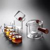 TLAKEHO Glass Side Handle Teapot