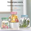 Macaron Color Series Glass Storage Jar - Sealed Container for Candy, Dried Fruit, Honey