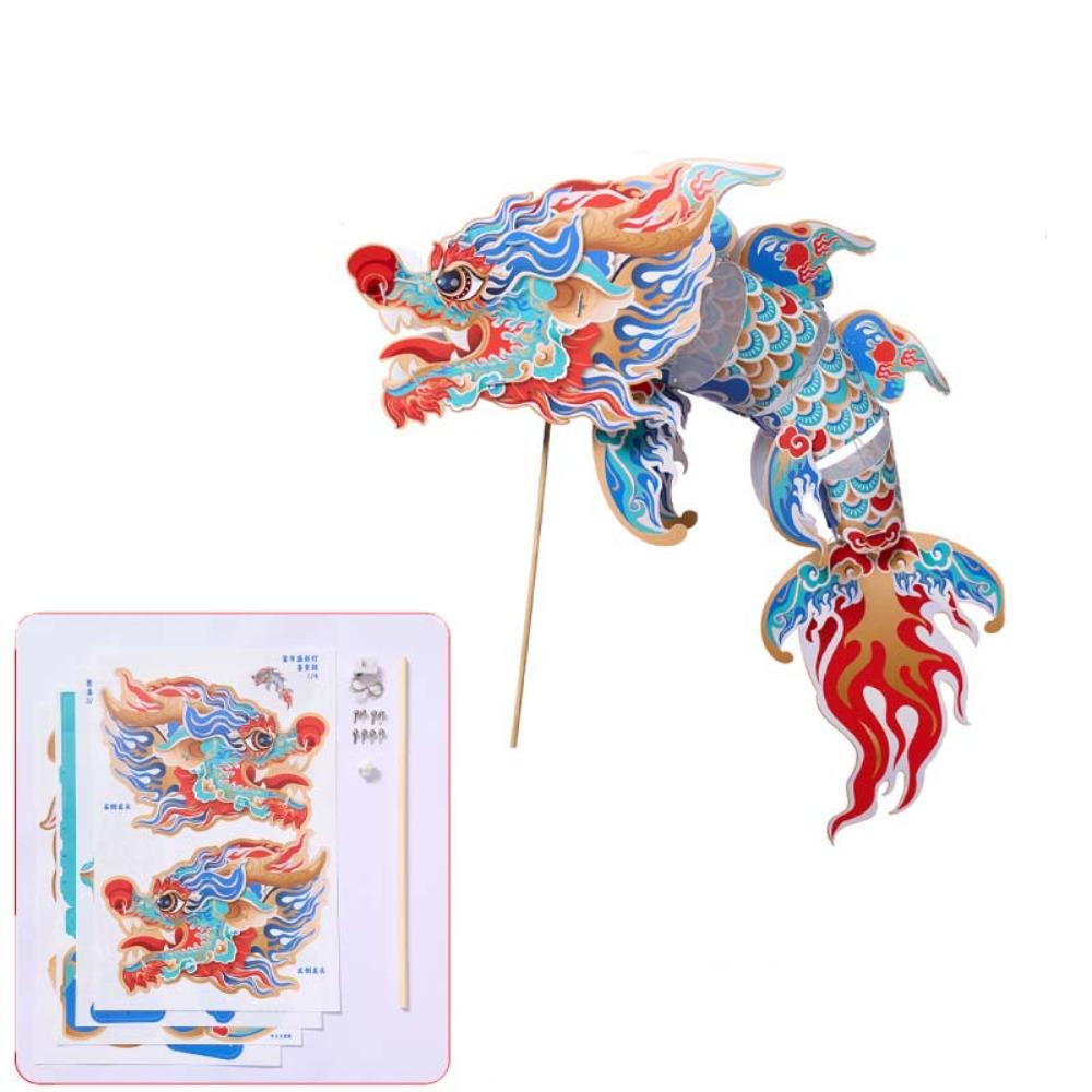 DIY Spring Festival Dragon Lantern Handheld Festival Lantern Ornament  Kids