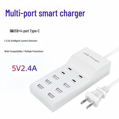 USB Multi-Port 5V2A Charger, Fast Type-C for Huawei & Apple Devices