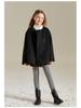 Girls' 2025 Double-Sided Wool Coat - Winter Warm, Collarless, Loose-Fit Layering Coat