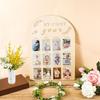 Hangable First Year Display Photo Board Wood Newborn Growth Record Album  Heartwarming Gift