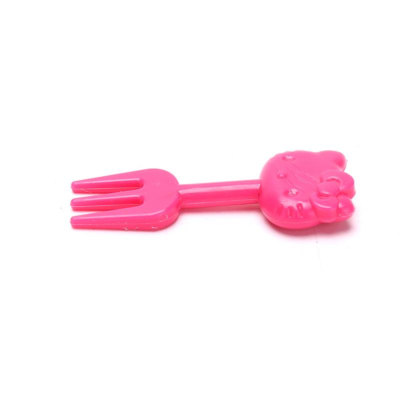 10Pcs/Set Cat Mini Animal Cartoon Food Picks Children Snack Fruit Fork