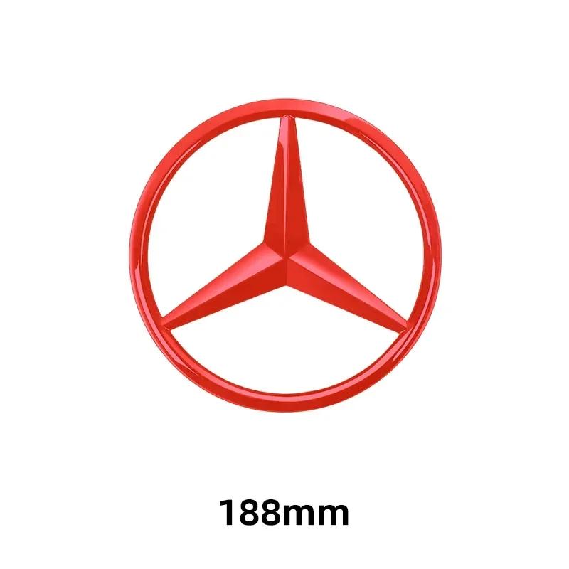 Car Sticker 1pcs 188mm 210mm ABS Car Front Grille Badge Decal Cover Emblem For Mercedes Benz A/B/C/E/S Class GLA CLA GLE GLK CLK
