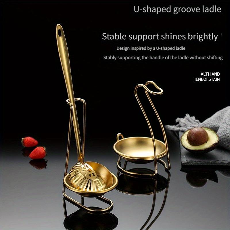 Stainless Steel Kitchen Organizer Set Vertical Spoon Bowl Holder with Strainer Cooking Utensil Stand for Home and Restaurant Use