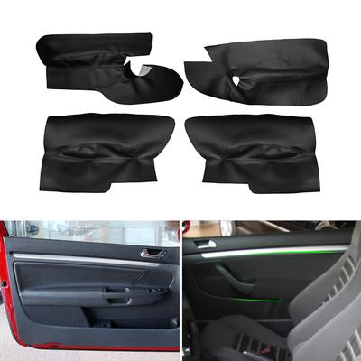 Seulement 3 portes Couvercle de Panneau d'Accoudoir de Porte en Cuir Microfibre pour Voiture Garniture de Protection Pour VW Golf 5 MK5 2005 2006 2007 2008 2009 2010