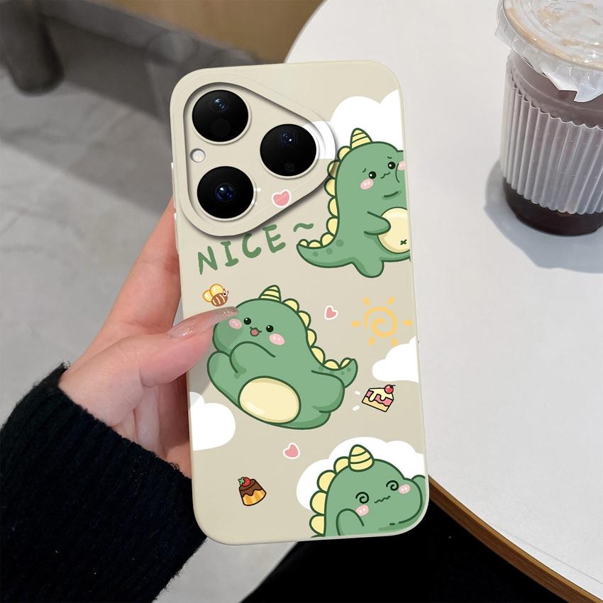 

Для Huawei Pura 80 Pro Nova Y70 4E 5T Y90 Y61 6 7 8 9 SE Y72 Чехол для телефона Милый узор динозавра Противоударный Прочный Мягкий силиконовый чехол Для корпуса Huawei Honor X20