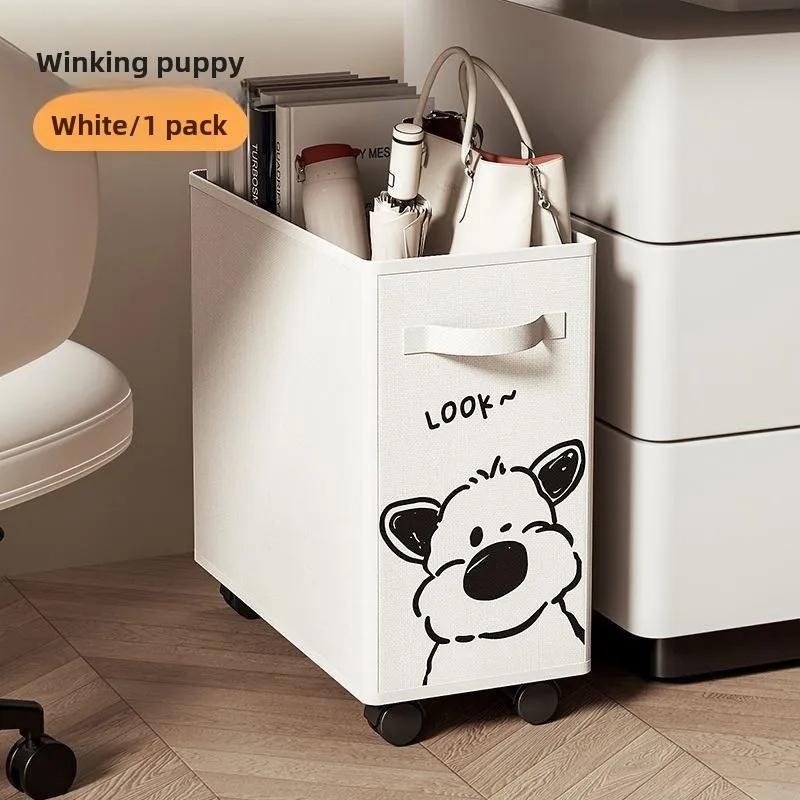 40Cm Folding Laundry Basket Large Capacity Storage Box With Roller For Clothes Fitness Equipment Snack Toy Office Organizer Box