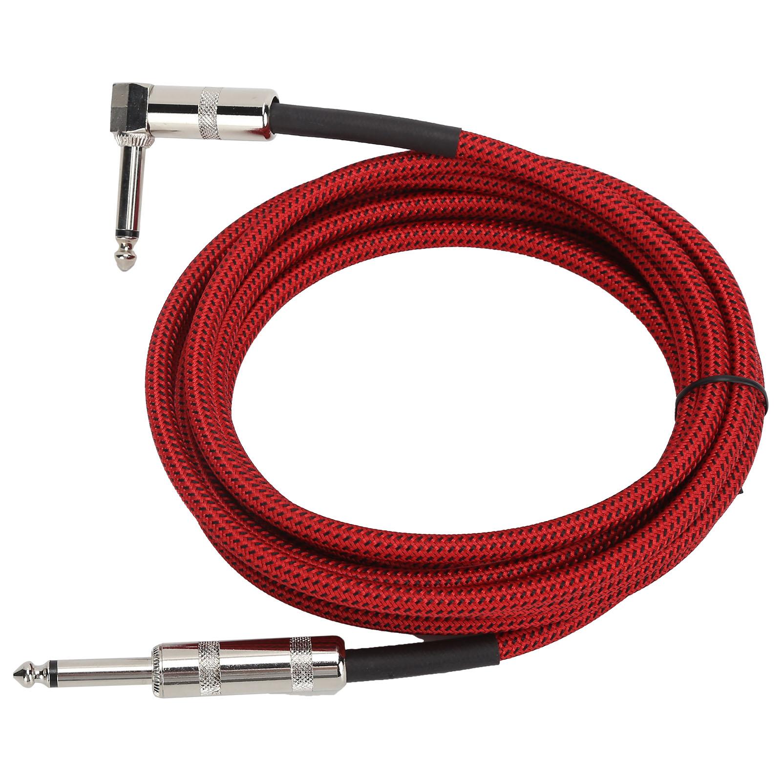 JORINDO Electric Guitar Amp Cable 6.35mm Musical Instrument   Cord Connection 1/4in Red