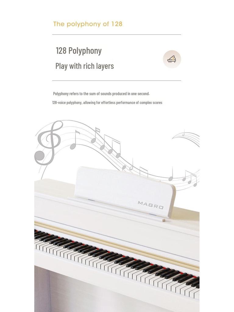 88-Key Upright Weighted Hammer Electric Smart Piano for Professional and Children's Use