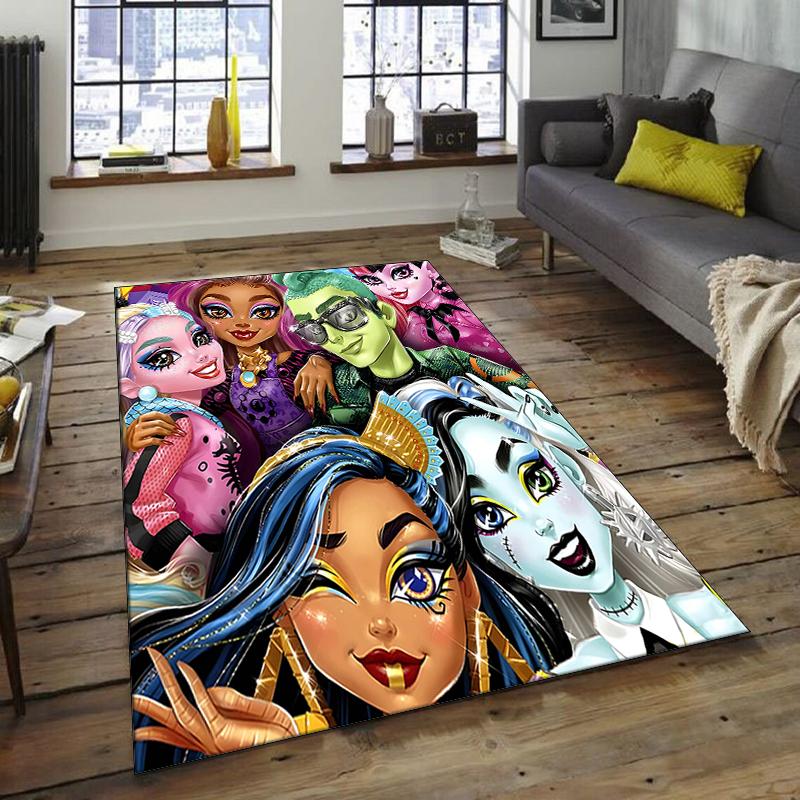 1pc Monster High Draculaura4 Design Area Rug - Non-Slip, Soft & Cozy Floor Mat for Living Room, Bedroom, Office - Indoor/Outdoor Decorative Carpet