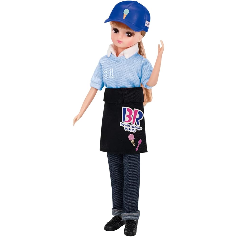 

Takara Tomy Licca-chan Dress Welcome to 31 Ice Cream Shop Dress-Up Toy for Kids Age 3 and Up