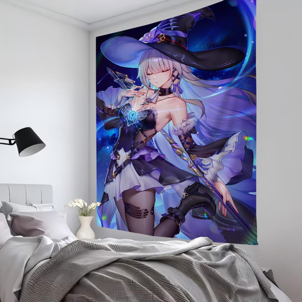1 Stück The Herta Honkai Star Rail Spiel Wandteppich Raumdekor Wandtuch Party Hängender Hintergrund Raumdekor Babyzimmer