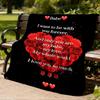 1pc Love Quotes Outdoor Blanket - Lightweight Flannel Throw For Travel, Camping, Gifts For Family Or Friends yy251114261