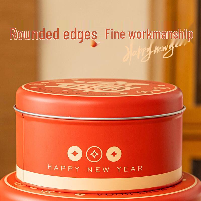 Meidi New Year Red Tin Gift Boxes, Set of 3