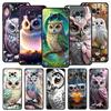 Coque de téléphone pour Xiaomi Poco F7 F6 F5 F4 F3 X7 X6 X5 X4 X3 NFC M4 C51 C55 GT 5G Housse souple en TPU Capas Dessin animé Chouette Mignonne Fundas Coque