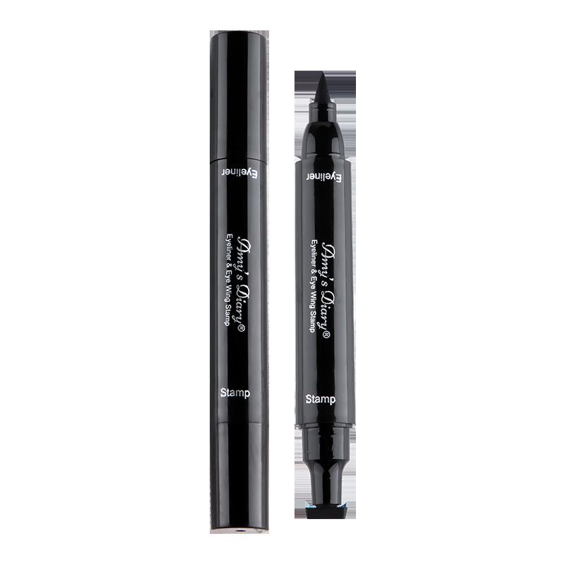 Eyeliner lichid ștampilă creion ștampilă impermeabilă sigiliu cu două capete 2-1 creion pentru ochi Pen Cosmetic eyliner instrumente de machiaj pentru ochi