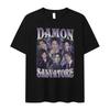 Damon Salvatore IanSomerhalder TV Drama Pattern Tshirt for Men Women Retro Gothic Fashion Oversized Shirt Short Sleeve Casual Clothing
