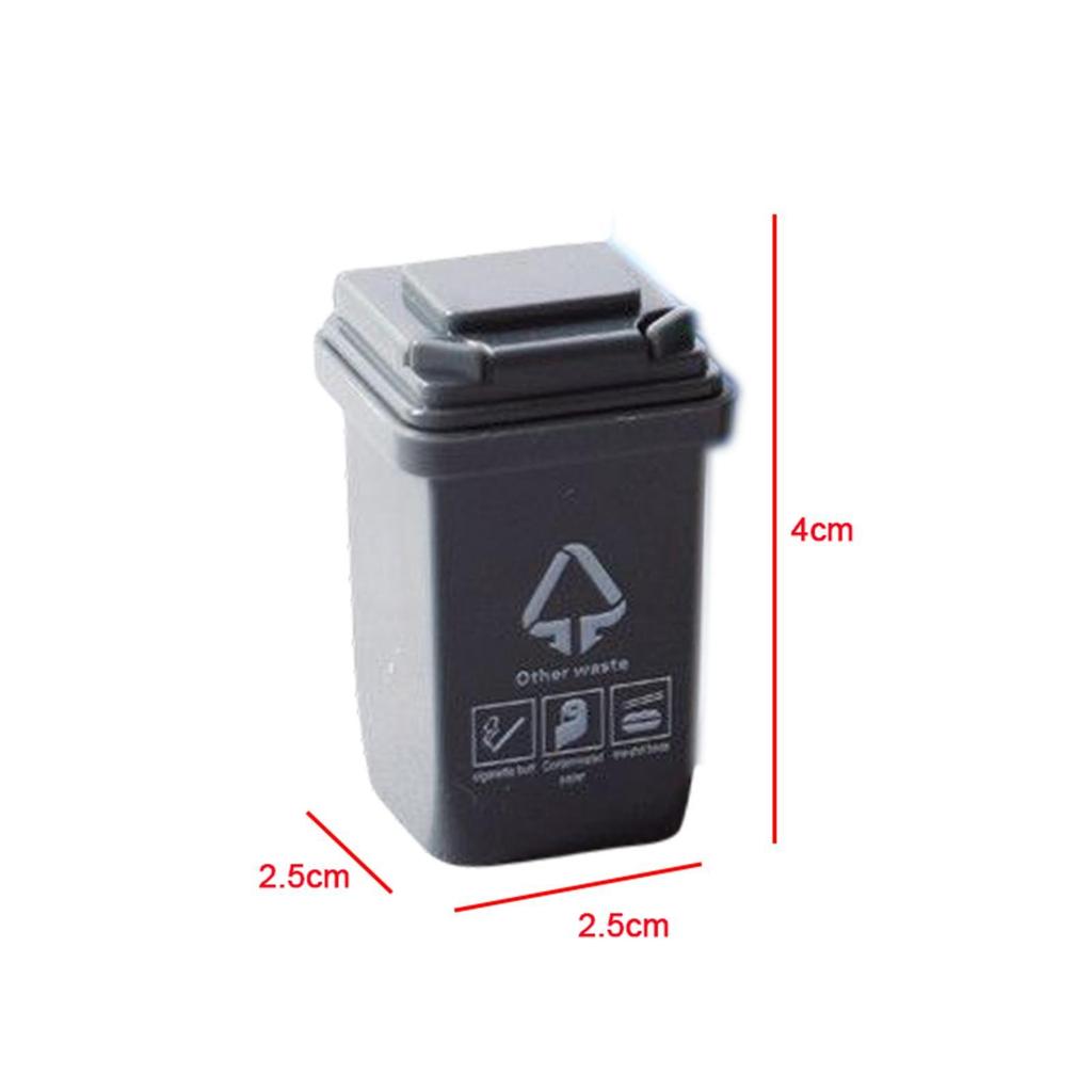 Trash Can for 112 Scale Dollhouse Cute and Functional Desktop Ornament Toys Garbage