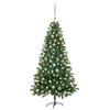 Exclusive House - Pre-lit Artificial Christmas Tree and Baubles 150 Cm Green