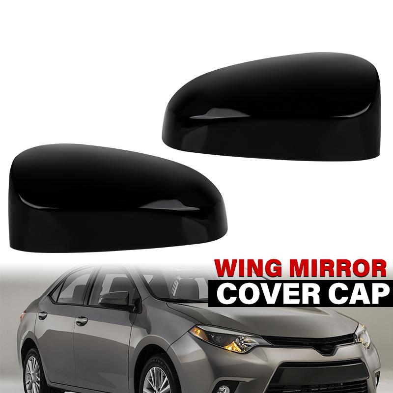 Side Wing Mirror Cover W/O Turn Signal Light For Toyota Corolla 2014-2017 US Model Glossy Black/White Rearview Mirror Housing