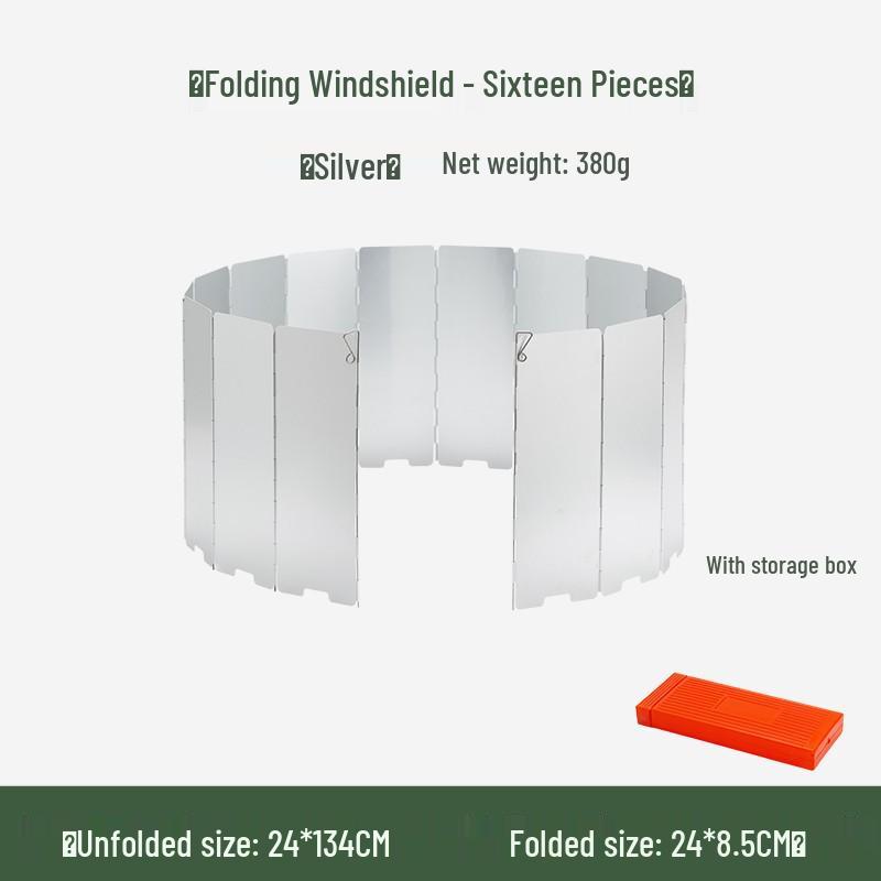 Portable Three-Fold Windshield Camping Stove - Large Heat Concentrator