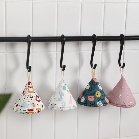 1Pc Triangle Pot Hat Non-Slip Stove Handle Mitt for Cast Iron Skillet Hanging Iron Pot Casserole Handle Protector Household Cooking Supplies