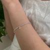 Melliv Silver Cubic Mix Chain Bracelet_mvb10
