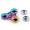 Regenbogen Fidget Spinner Spielzeug - Metall UFO Kleine Handheld Finger Spinner Geschenk für Kinder Erwachsene Fokus Schreibtisch Fingerspitzen Kreisel