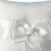 Bow Bridal Decor With Ribbon Pearls Ring Pillow Wedding Supplies Ring Bearer Pocket Ring Pillow