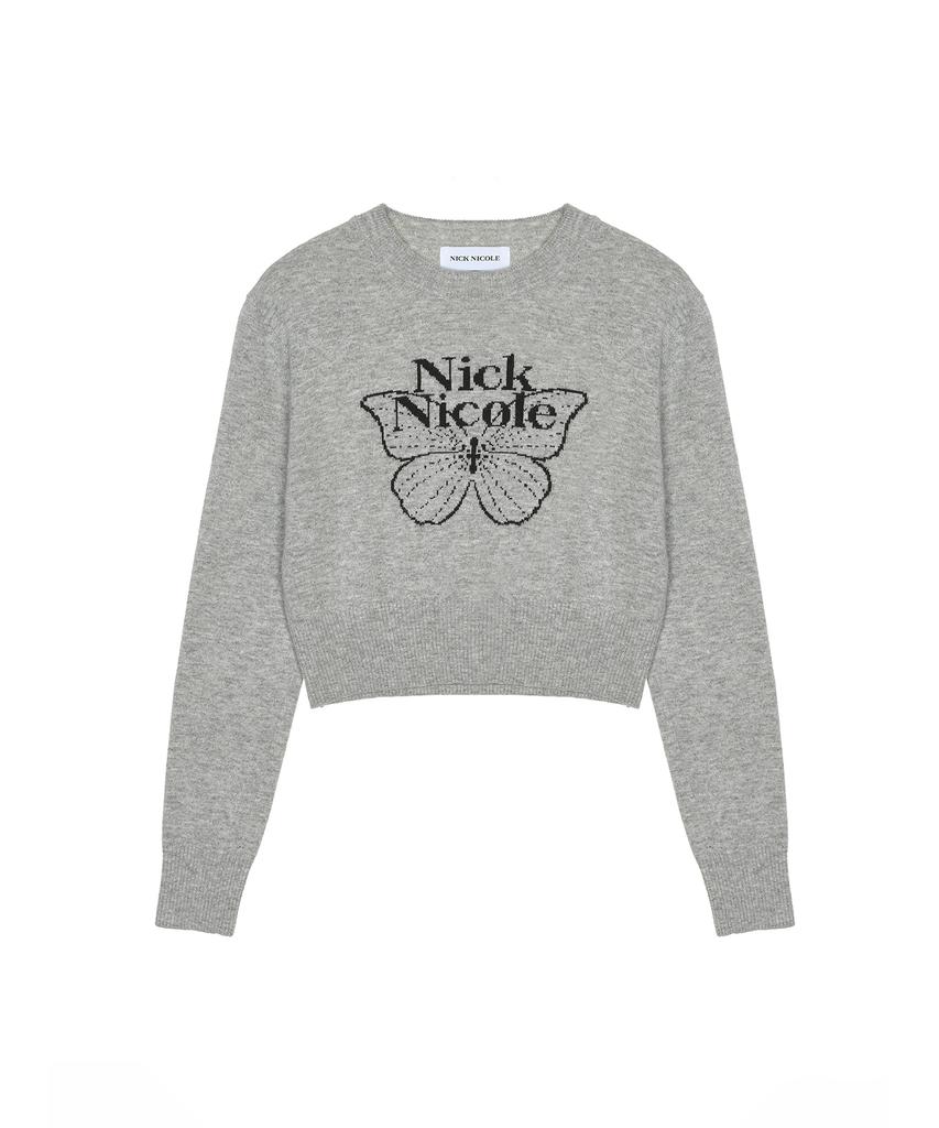 Nigaennikol Cashmere Butterfly Signature Crop Knit_8 Color (B Type)