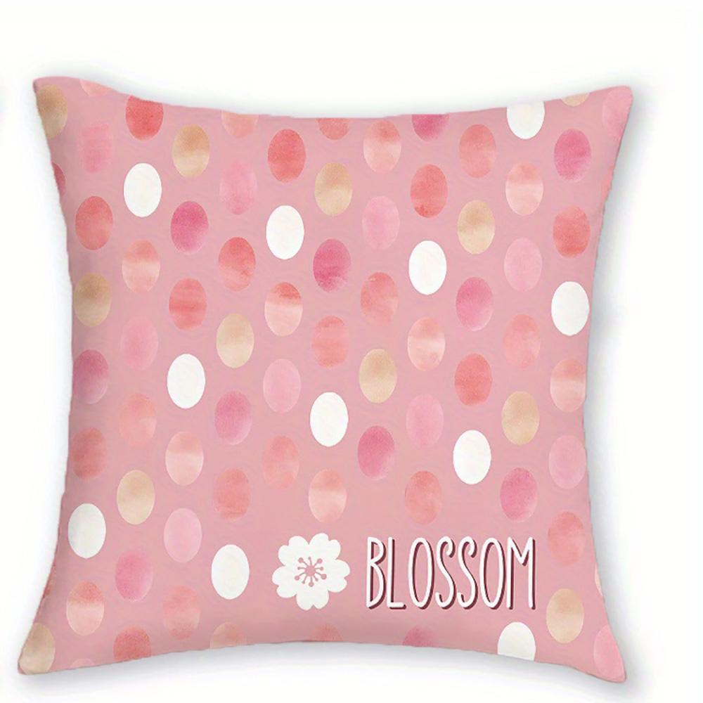 1/4pcs Pink Blossom and Butterfly Printed Pillowcases for Cozy Home Sofa cushion cover home bedroom room decoration