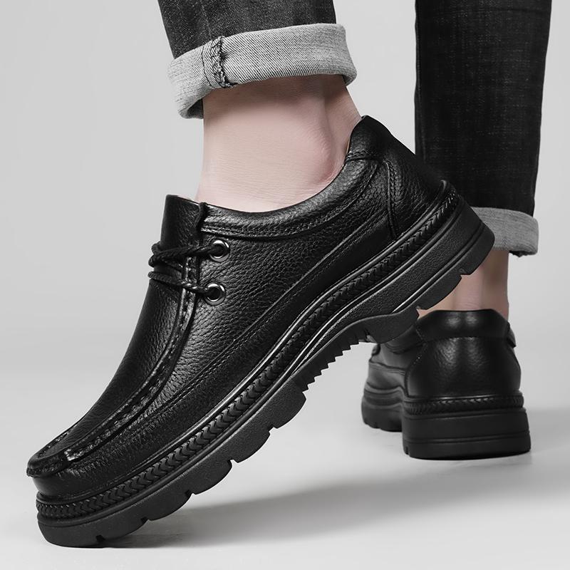 Fashion Echtes Leder Männer Casual Schuhe Alle-spiel herren Business Oxfords Schuhe Klassische Männer Schuhe für Hochzeit Neue Männliche Bequeme Wohnungen