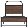 Bed Frame without Mattress 80 x 200 cm Brown Oak Effect