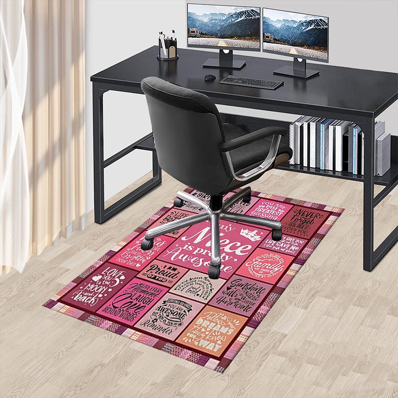 

Office Chair Mat: Beautiful Girl Office Carpet Perfect for Home Decor, Living Room, Bedroom, Various Rooms Gift Idea for Niece 60cm by 90cm