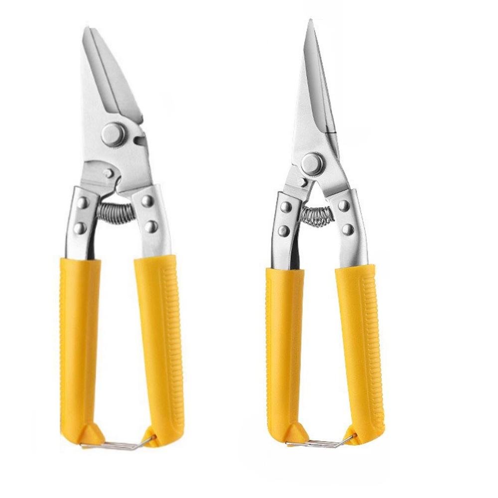 Heavy-Duty Industrial Grade Stainless Steel Scissors Thickened Blade for Strong Metal Cutting for Electricians & Wire PVC Pipe