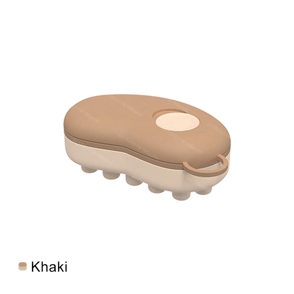 

Силиконовая резиновая ледяная компрессная головная терапия массажная расческа холодный компресс сокращение кожи головы массаж красота облегчение мигрени стресс хаки