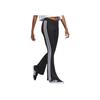 adidas Originals Solid Color Logo Print Striped Flared Knit Pants Women Bottoms Black IN1100
