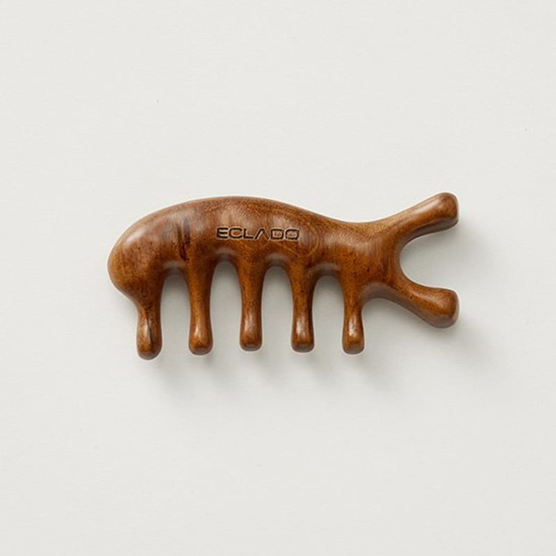[ECLADOU] Golden Sandalwood Guasha (Face & Scalp Massage Tool)
