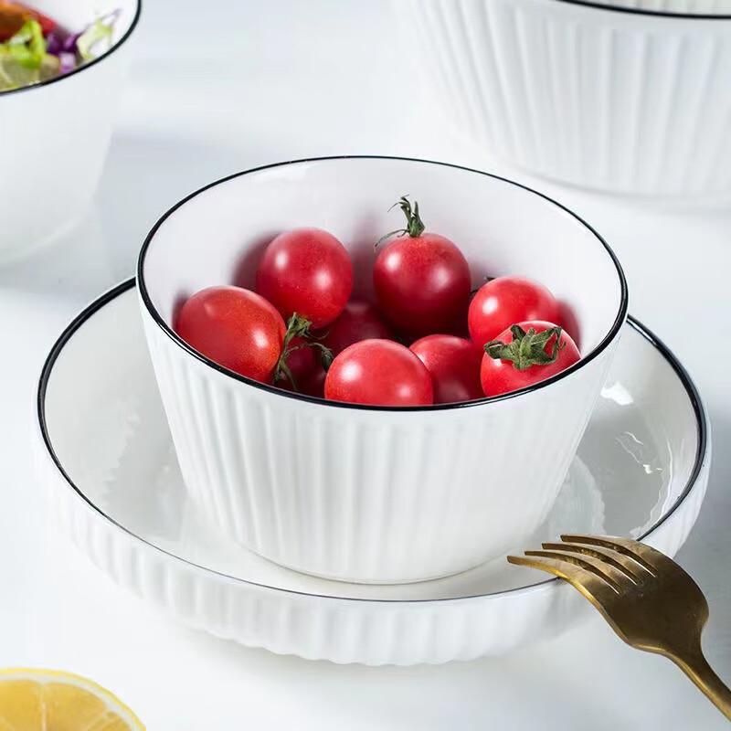 ZISIZ Modern Minimalist 8-inch Soup & Noodle Bowl Set